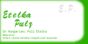 etelka pulz business card